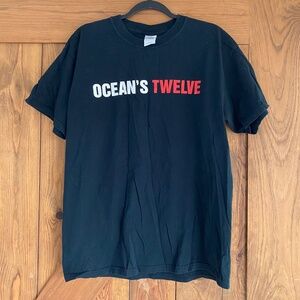 OCEAN’S TWELVE 2004 Y2K official movie promotional advertising T-Shirt Sz Large
